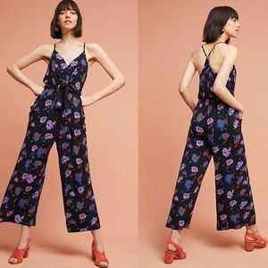 Anthropologie Floral Jumpsuit